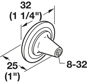 Häfele 110.93.192 Knob, Keystone, Zinc, oil-rubbed bronze