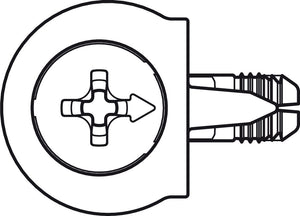 Häfele 263.03.704 One-piece connector, Onefix, White