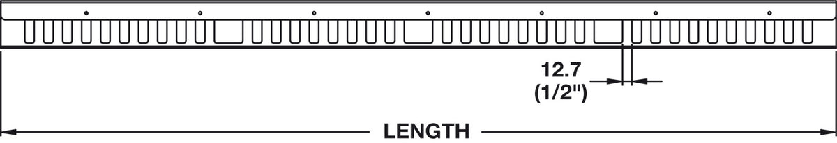 Häfele 631.03.741 Wire Management Tray, 1118 (44") length; white