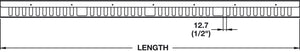 Häfele 631.03.741 Wire Management Tray, 1118 (44") length; white