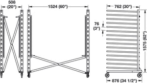 Häfele 007.91.062 ProDryingRack™, Expandable, 3 rows