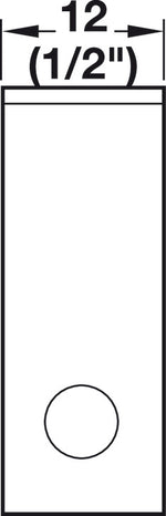 Häfele 260.35.740 Angle Bracket, Epoxy Coated, 27 x 27 x 15 mm, steel, White