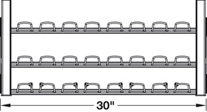 Häfele 807.77.672 TAG - Pull-Out Shoe Organizer, ENGAGE, Matte nickel, 24"