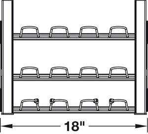Häfele 807.77.272 TAG - Pull-Out Shoe Organizer, ENGAGE, Slate, 24"