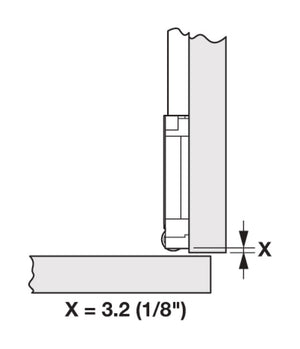 Häfele 408.35.010 Accuride - Pocket Door System, 1532, 4 hinges, 3 slides, TI fit