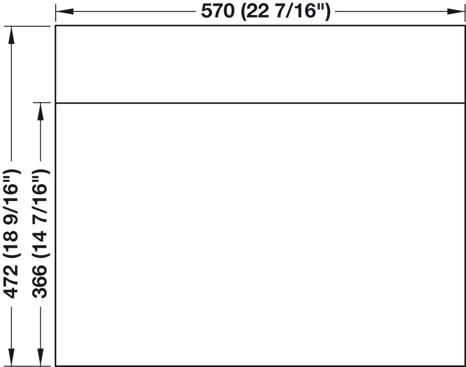 Häfele 807.87.735 TAG - Liners for Drawer Organizer Accessories, Contour, For drawers up to 36” wide, 20" depth, winter