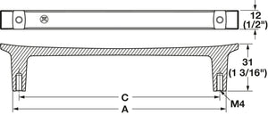 Häfele 106.71.213 Pull, Up, Zinc, Matte gold, 320 mm (12 5/8") CTC