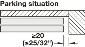 Häfele 941.03.021 Sliding Door Fitting, Slido D-Line11 80P Telescopic Opening, For wooden sliding doors, door width 600–1250 mm, door thickness 26–45 mm, for ceiling installation, For 3 doors, door weight ≤70 kg (154 lb)