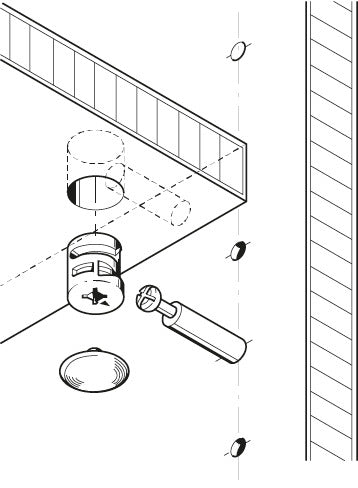 Häfele 262.17.020 Connector Housing, Minifix 12, zinc alloy, without rim, Unfinished