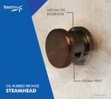 SteamSpa Premium 4.5 KW QuickStart Acu-Steam Bath Generator Package with Built-in Auto Drain in Oil Rubbed Bronze PRR450OB-A
