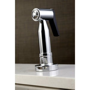 Kingston Brass KS8271DLBS Concord Bridge Kitchen Faucet with Brass Sprayer, Polished Chrome