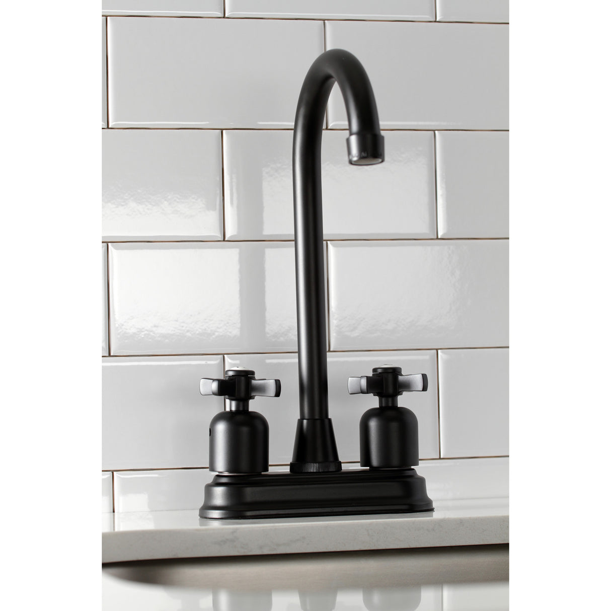 Kingston Brass KB8490ZX Millennium Bar Faucet, Matte Black