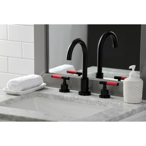 Fauceture FSC8925CKL Kaiser Widespread Bathroom Faucet with Brass Pop-Up, Oil Rubbed Bronze