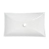 ALFI brand ABC904 White 26" Fancy Rectangular Above Mount Ceramic Sink
