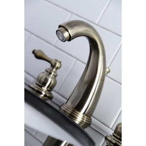 Kingston Brass KB983ALAB Victorian 2-Handle 8 in. Widespread Bathroom Faucet, Antique Brass