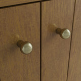 Hudson 30" Single Vanity, Honey Oak w/ 3 CM Eternal Jasmine Pearl Silestone Top