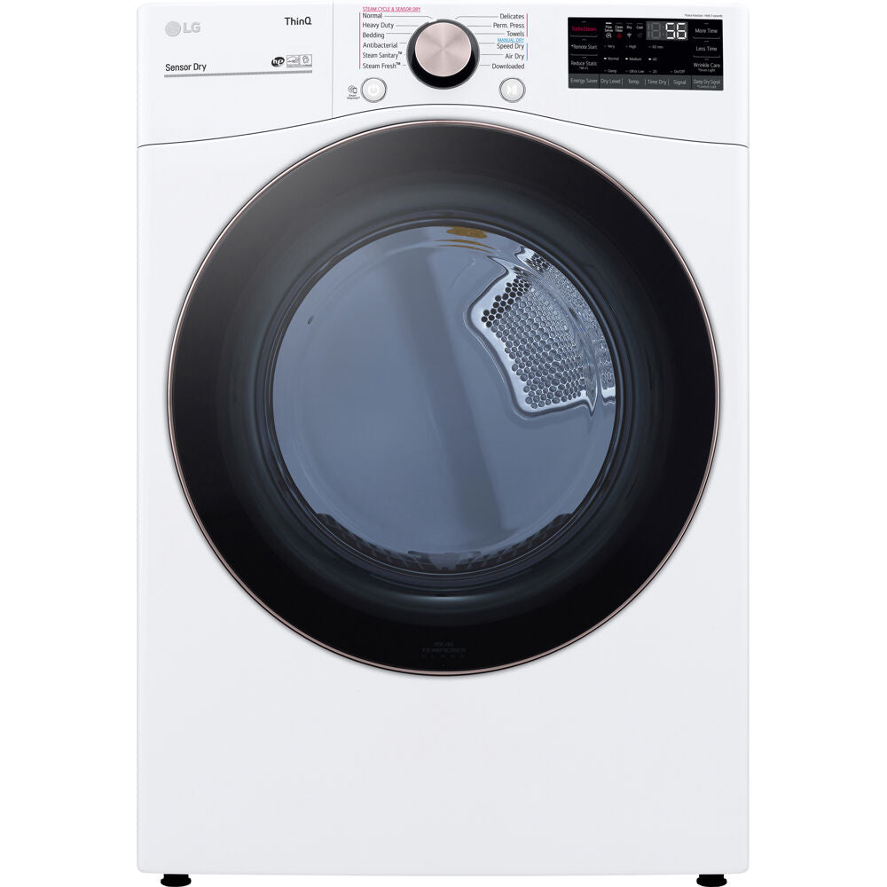 LG DLEX4000W 7.4 CF Ultra Large Capacity Electric Dryer w/Sensor Dry, Truesteam,Wi-Fi