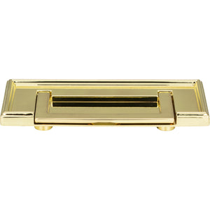 Atlas Homewares Campaign Rope Drop Pull 3 Inch (c-c) Polished Brass