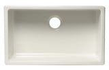 ALFI brand AB3018UD-W 30" White Undermount / Drop In Fireclay Kitchen Sink