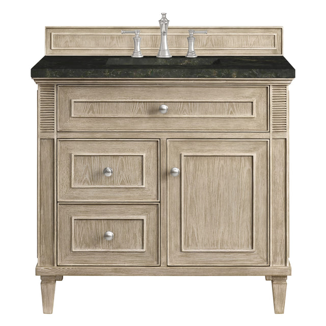 Lorelai 36" Single Vanity, Whitewashed Oak, w/ 3 CM Phantome Eclos Top