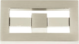Atlas Homewares Nobu Rectangle Knob 1 3/4 Inch Brushed Nickel