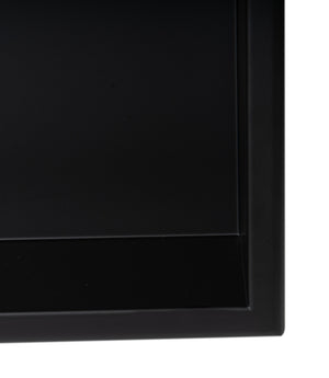 ALFI brand 24 x 12 Black Matte Stainless Steel Horizontal Single Shelf Bath Shower Niche