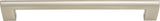 Atlas Homewares Round Rail Pull 7 9/16 Inch (c-c) Brushed Nickel