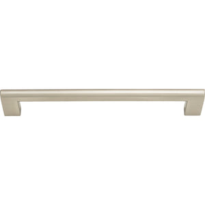 Atlas Homewares Round Rail Pull 7 9/16 Inch (c-c) Brushed Nickel