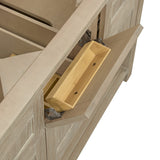 Breckenridge 60" Double Vanity, Whitewashed Oak