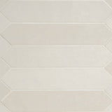 Renzo dove pickett 2.5x13 glossy ceramic white wall tile NRENDOVPIC2.5X13 product shot multiple tiles angle view