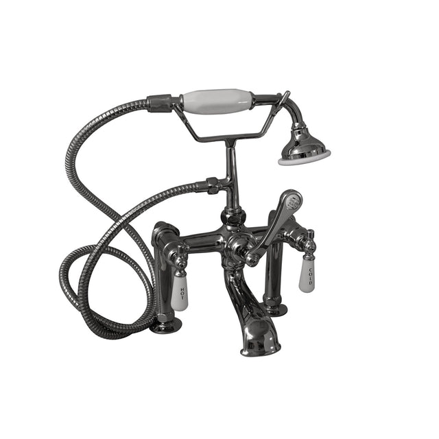 Duet 67″ Cast Iron Double Roll Top Tub Kit – Polished Chrome Accessories