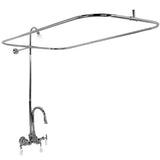 Bartlett 60″ Cast Iron Roll Top Tub Kit – Polished Chrome Accessories