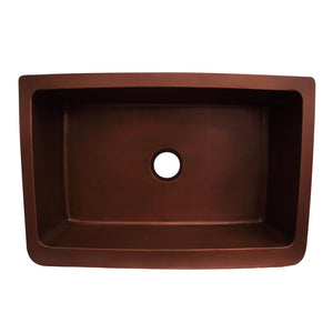 33" Concord Single Bowl Copper Apron-Front Sink