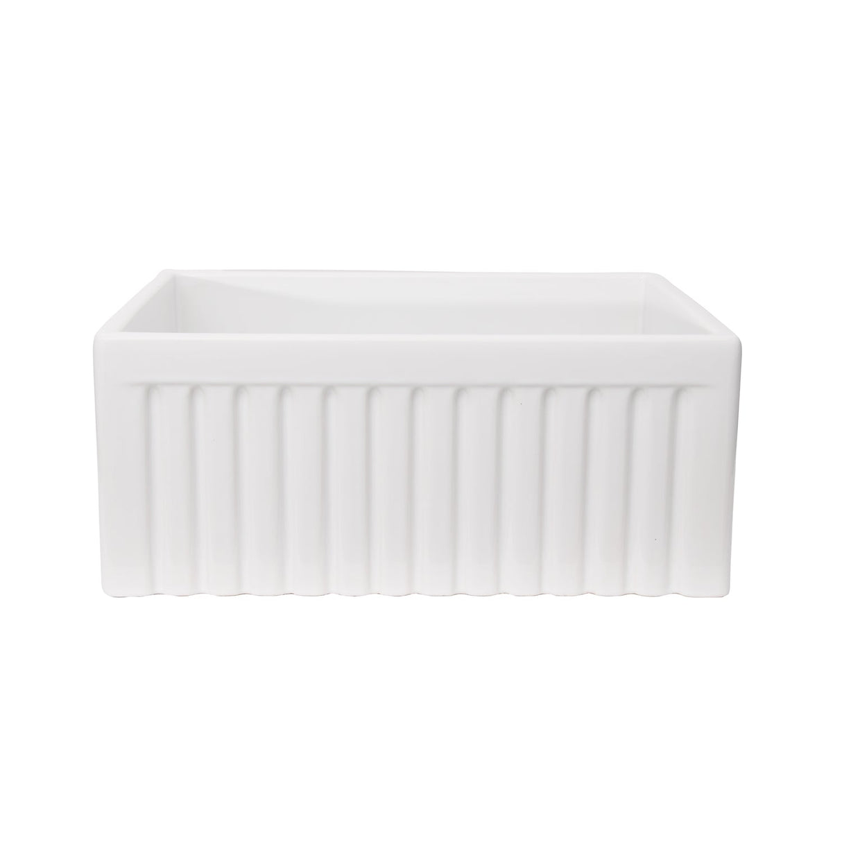Carthage Fluted Single Bowl Apron-Front Sink