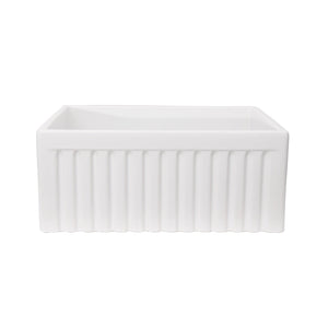Carthage Fluted Single Bowl Apron-Front Sink