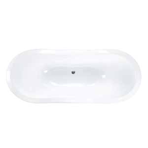 Oxnard 72" Cast Iron Double Slipper Tub on Base