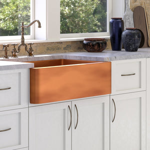 Austin Single Bowl Copper Apron-Front Sink