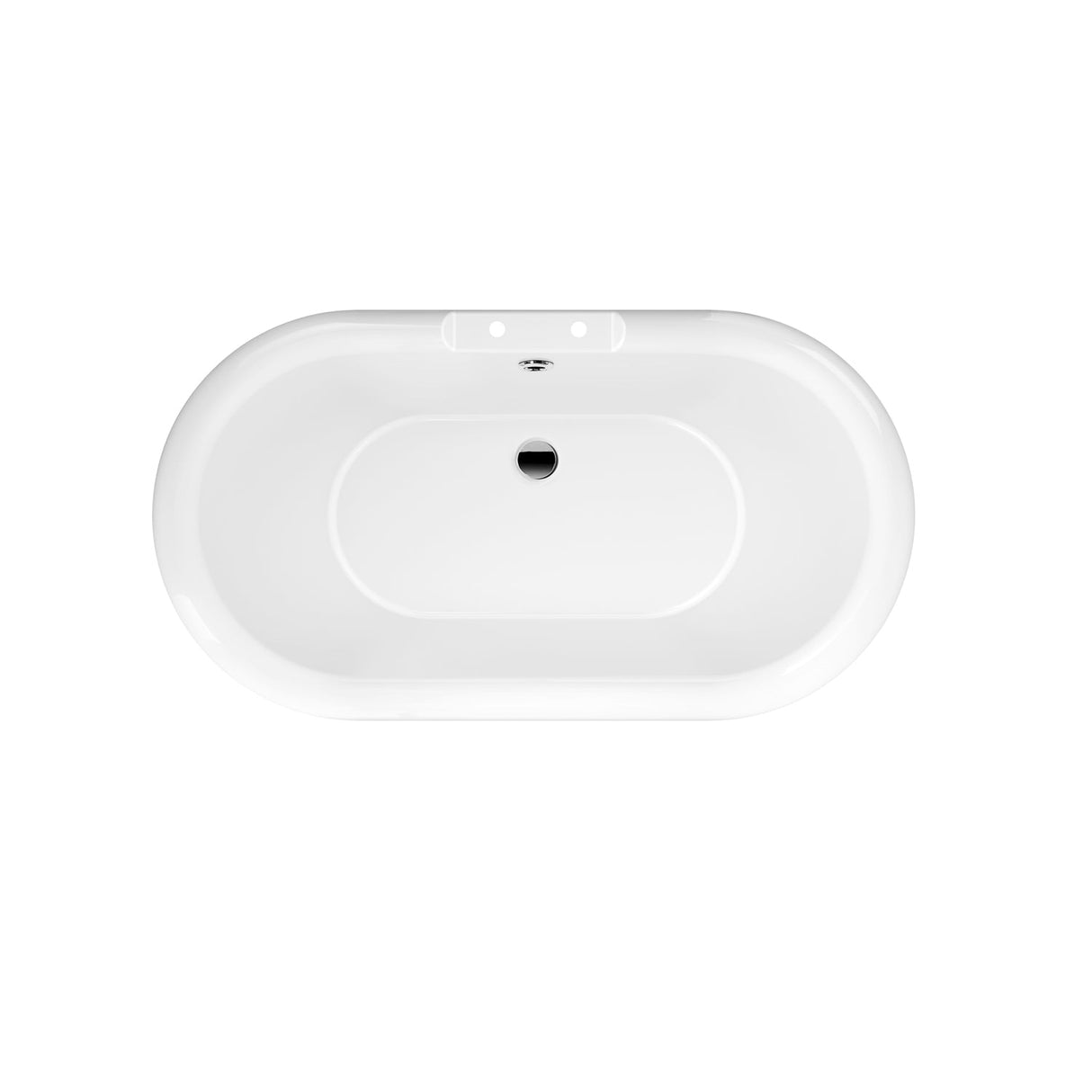 Carrie 57" Acrylic Double Roll Top Tub on Base
