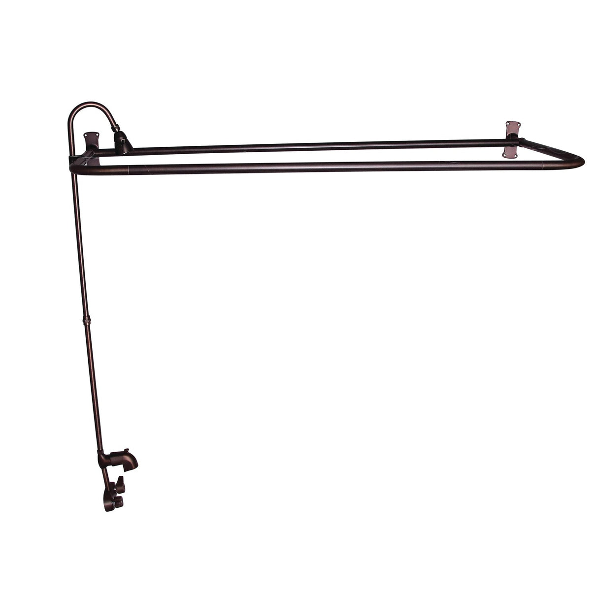 Bartlett 6" Cast Iron Roll Top Tub Kit-Oil Rubbed Bronze Accessories