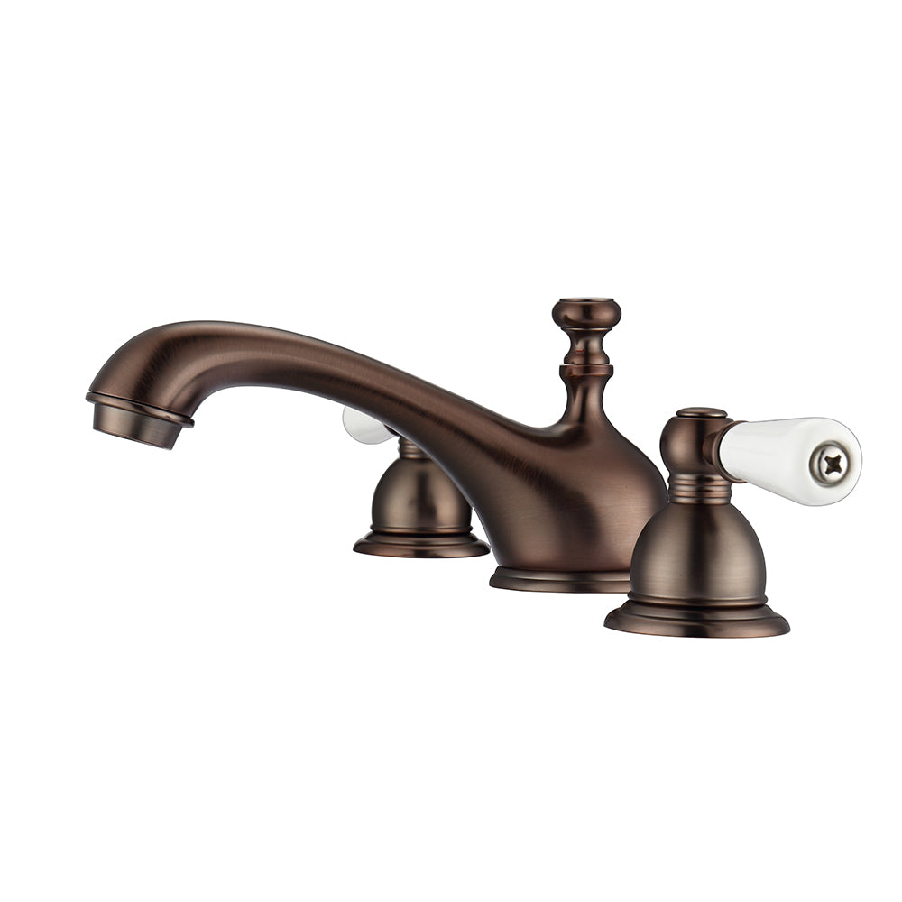 Marsala Widespread Lavatory Faucet with Porcelain Lever Handles