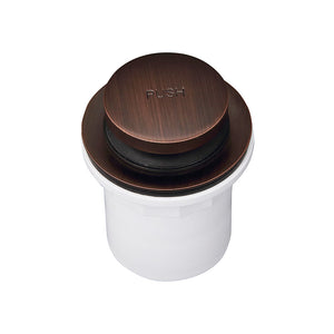 Push Button Tub Drain with PVC Adapter