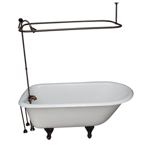Bartlett 60" Cast Iron Roll Top Tub Kit-Oil Rubbed Bronze Accessories