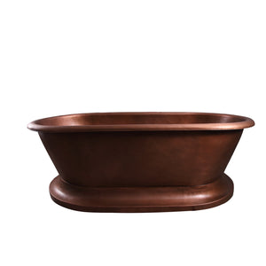 Somerset 77″ Copper Double Roll Top Tub