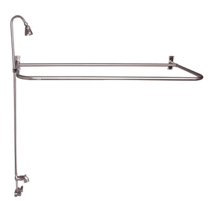 Brocton 65″ Cast Iron Roll Top Tub Kit – Brushed Nickel Accessories