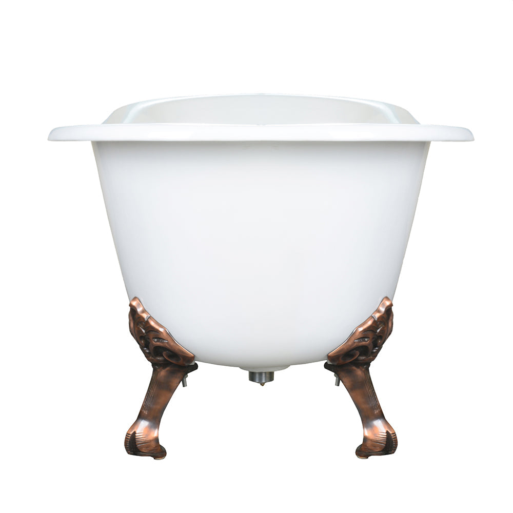 Giselle 57" Cast Iron Slipper Tub