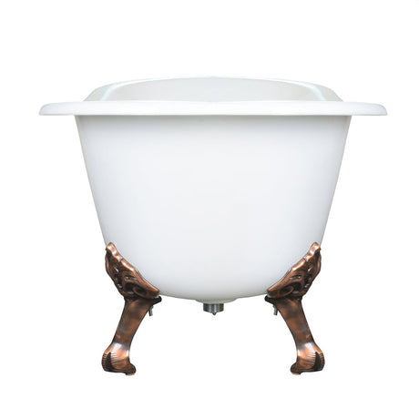 Giselle 57" Cast Iron Slipper Tub
