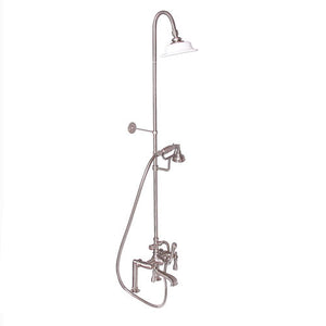 Tub Filler with Diverter Hand-Held Shower and Riser