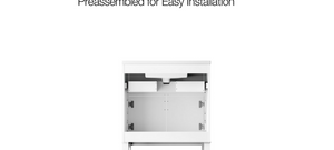 KOHLER Accra 30in. Single Sink Freestanding White Bath Vanity with Pure White Quartz Top Assembled R35898-ASB-0