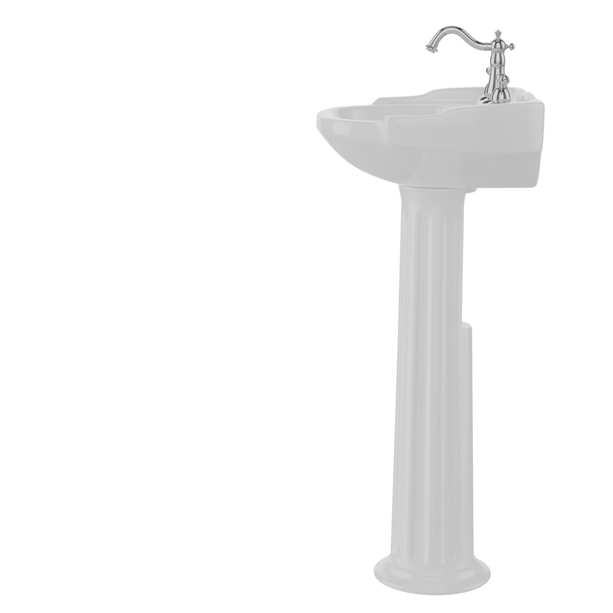 Silvi 15" Pedestal Lavatory
