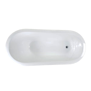 India 67" Cast Iron Slipper Tub